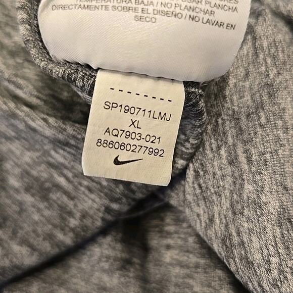 Nike Running Mens Dri-Fit 1/4 Zip Pullover Sz XL Gray Stretch Reflective - Picture 6 of 10